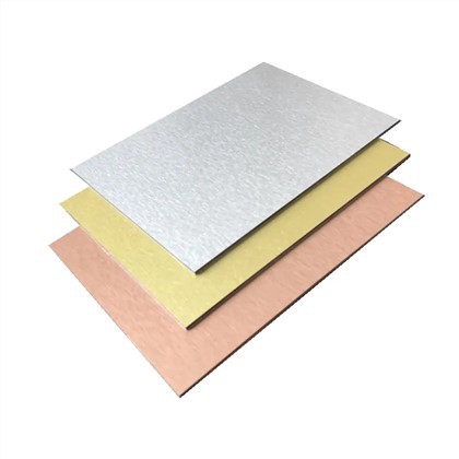 ACP-Verkleidungsblech mit Goldbürste